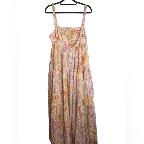 Free People 100% Cotton Floral Sundress With Pockets Size Medium - Picture 11 of 11